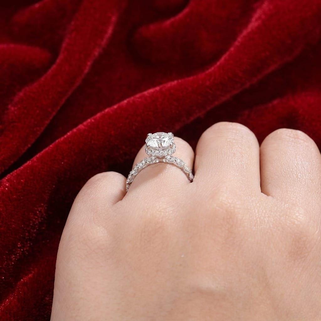 Oval Cut Lab Grown Diamond Engagement Ring